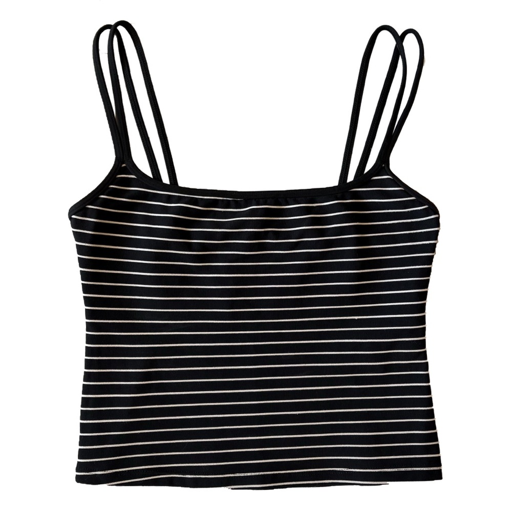 Vintage Anne Cole striped swim cami top size 6
